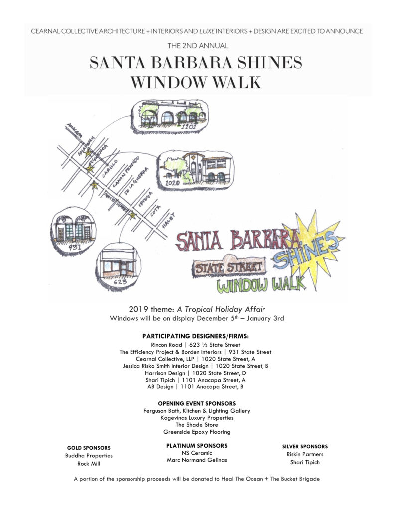 Santa Barbara Shines Window Walk details